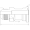 World Wide Fittings Male JIC to Code 62 Heavy Flange Straight 1800X20X20 - alternate 2